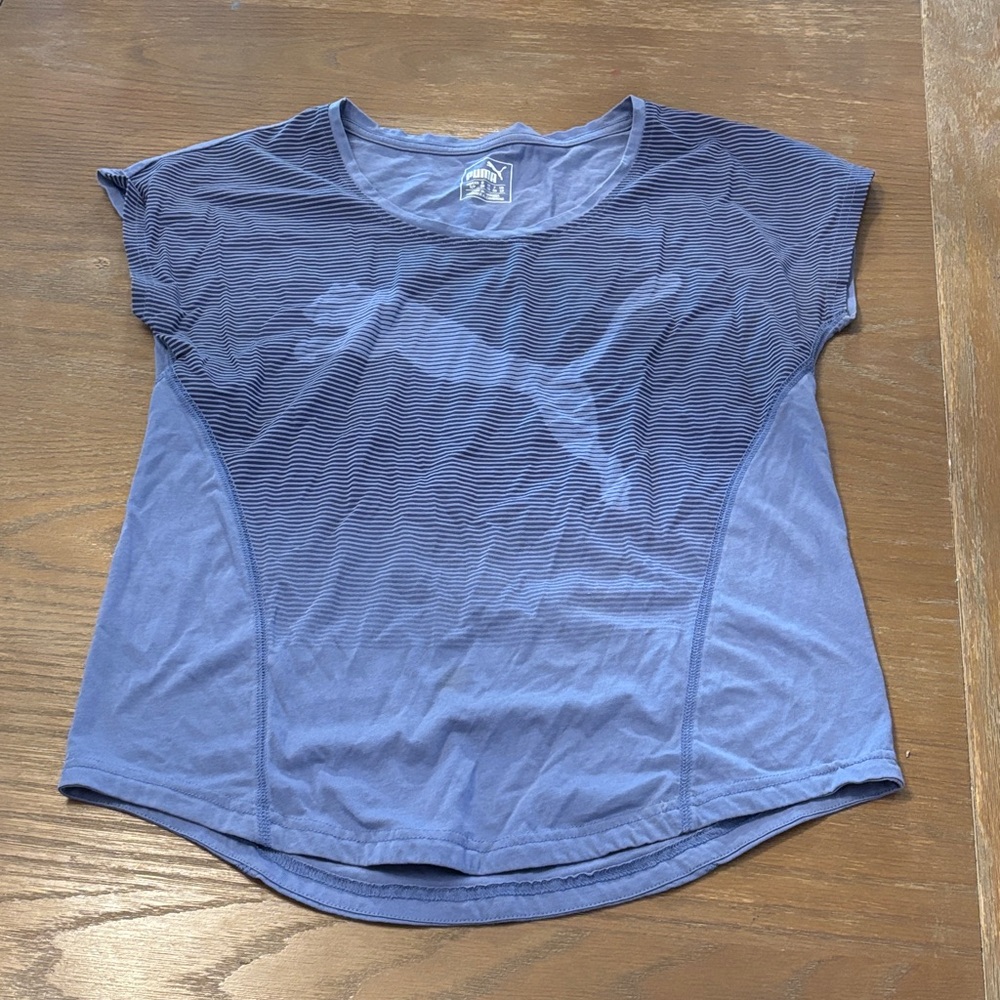 Puma Blue Short Sleeve Tee